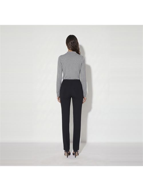 Pantaloni in doppio crêpe stretch ELISABETTA FRANCHI | PA19666E2/110